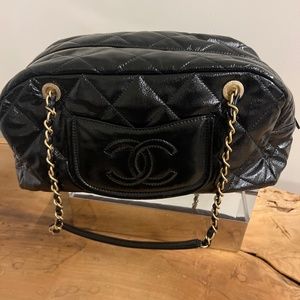Chanel Black Bowling Bag